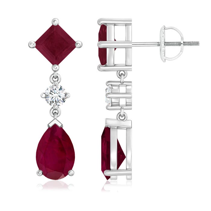 A - Ruby / 5.22 CT / 14 KT White Gold