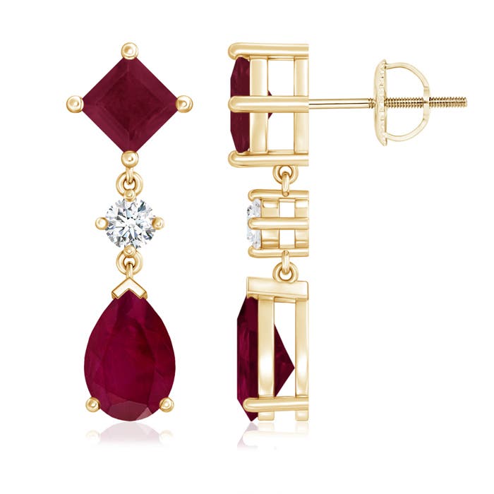 A - Ruby / 5.22 CT / 14 KT Yellow Gold