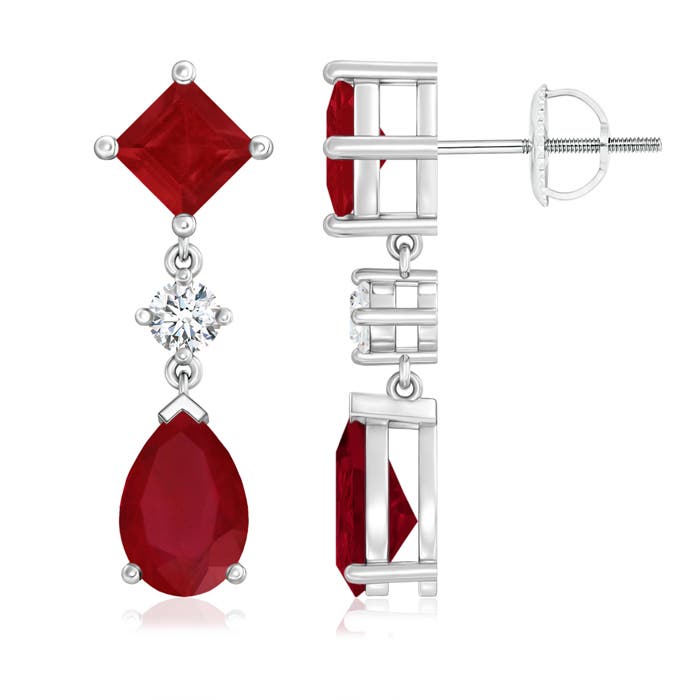 AA - Ruby / 5.22 CT / 14 KT White Gold