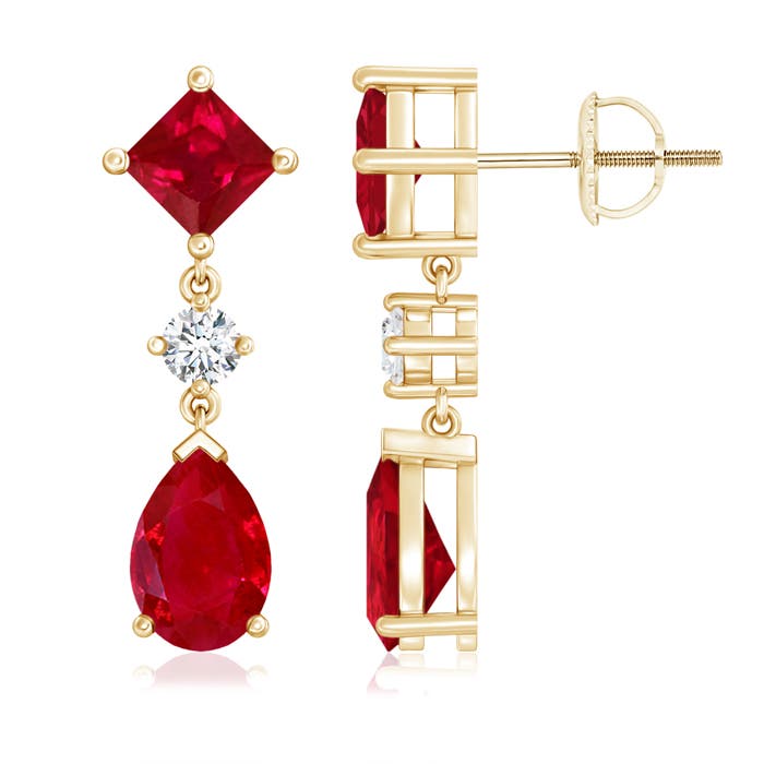 AAA - Ruby / 5.22 CT / 14 KT Yellow Gold