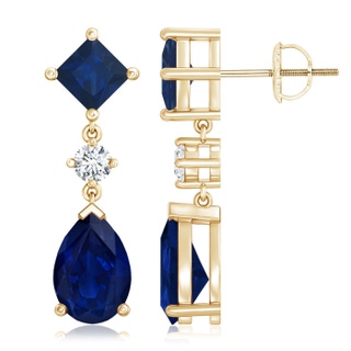 Pear AA Blue Sapphire