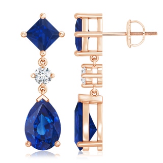 Pear AAA Blue Sapphire