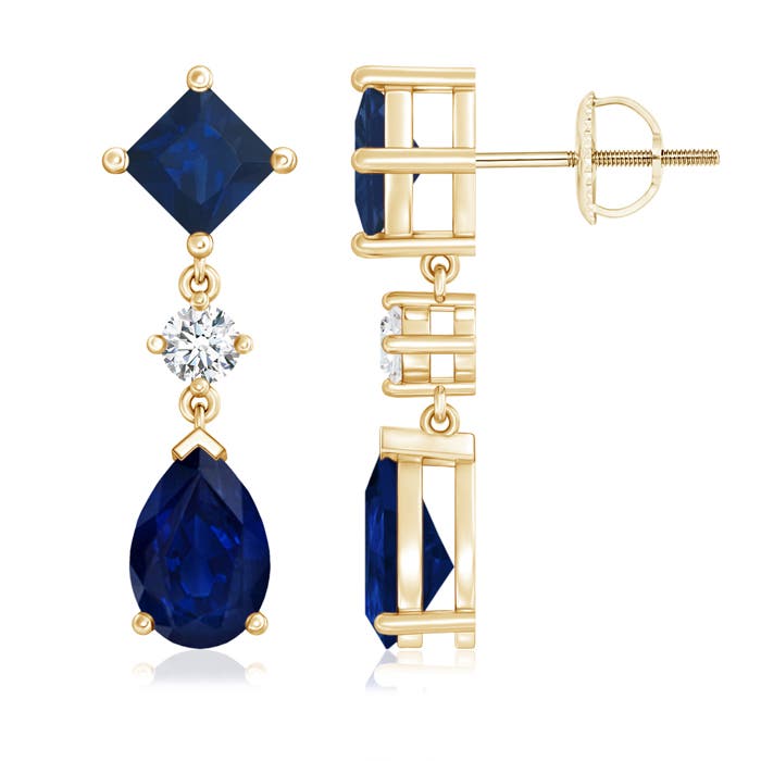 AA - Blue Sapphire / 4.66 CT / 14 KT Yellow Gold