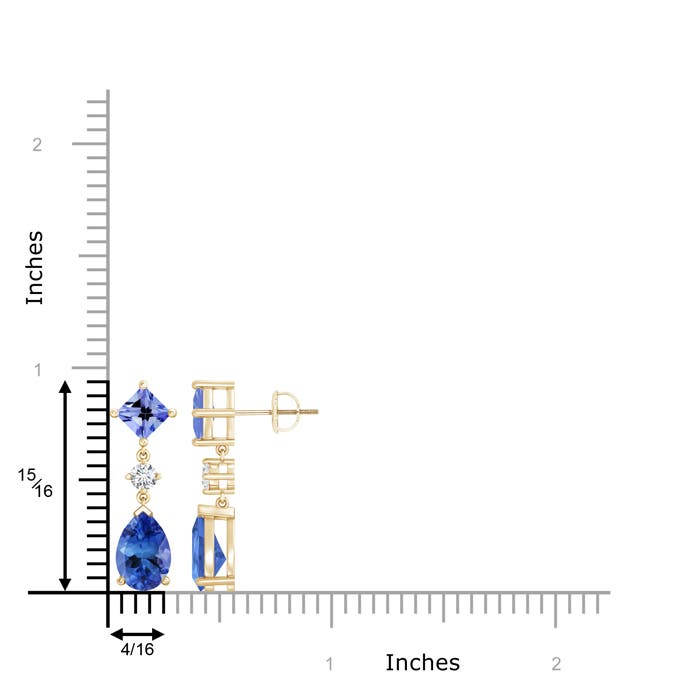 AA - Tanzanite / 5.72 CT / 14 KT Yellow Gold