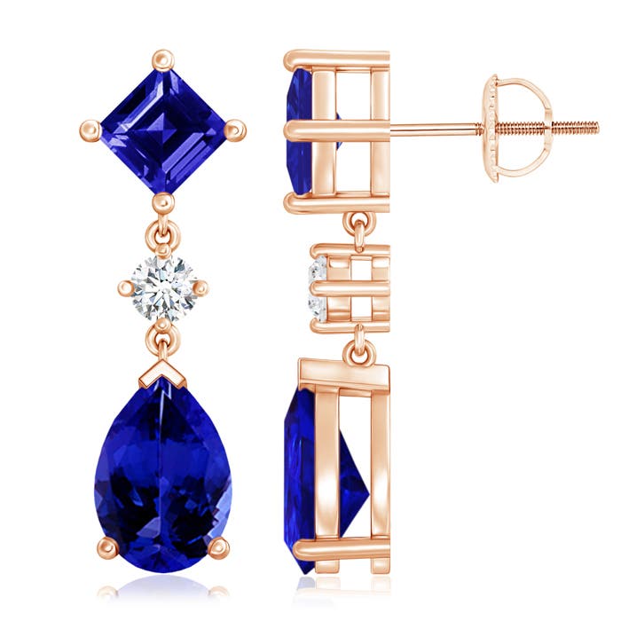 AAAA - Tanzanite / 5.72 CT / 14 KT Rose Gold