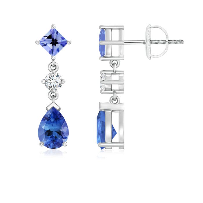 AA - Tanzanite / 1.91 CT / 14 KT White Gold