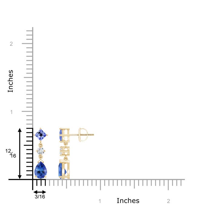 AA - Tanzanite / 1.91 CT / 14 KT Yellow Gold