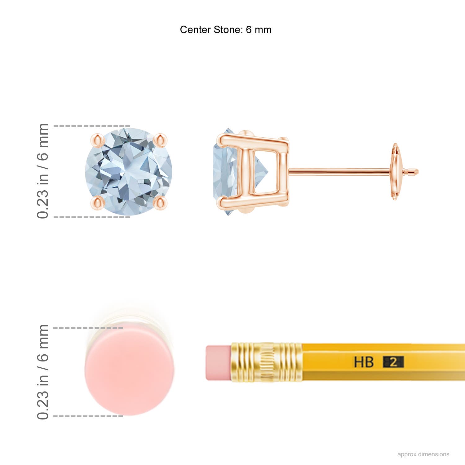 A - Aquamarine / 1.44 CT / 14 KT Rose Gold