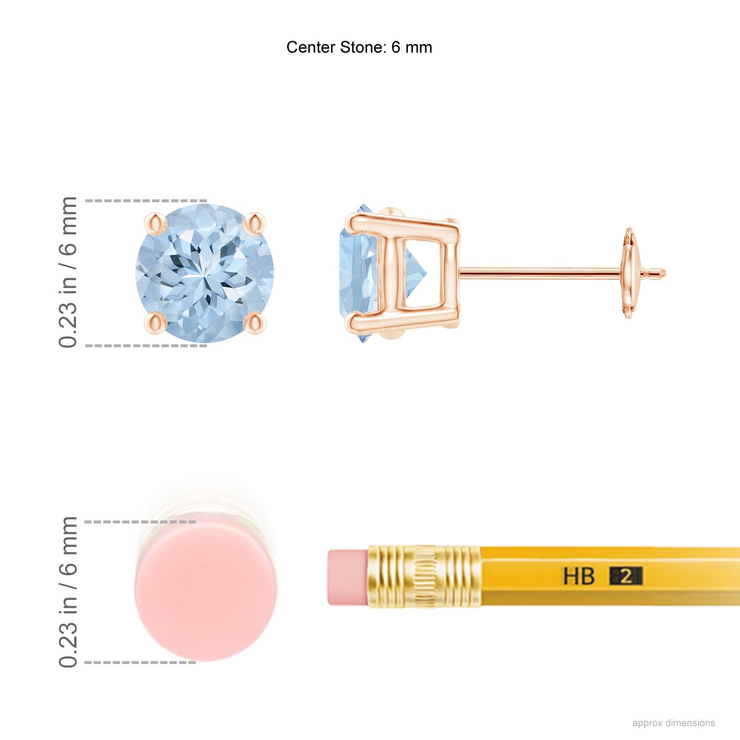 AA - Aquamarine / 1.44 CT / 14 KT Rose Gold