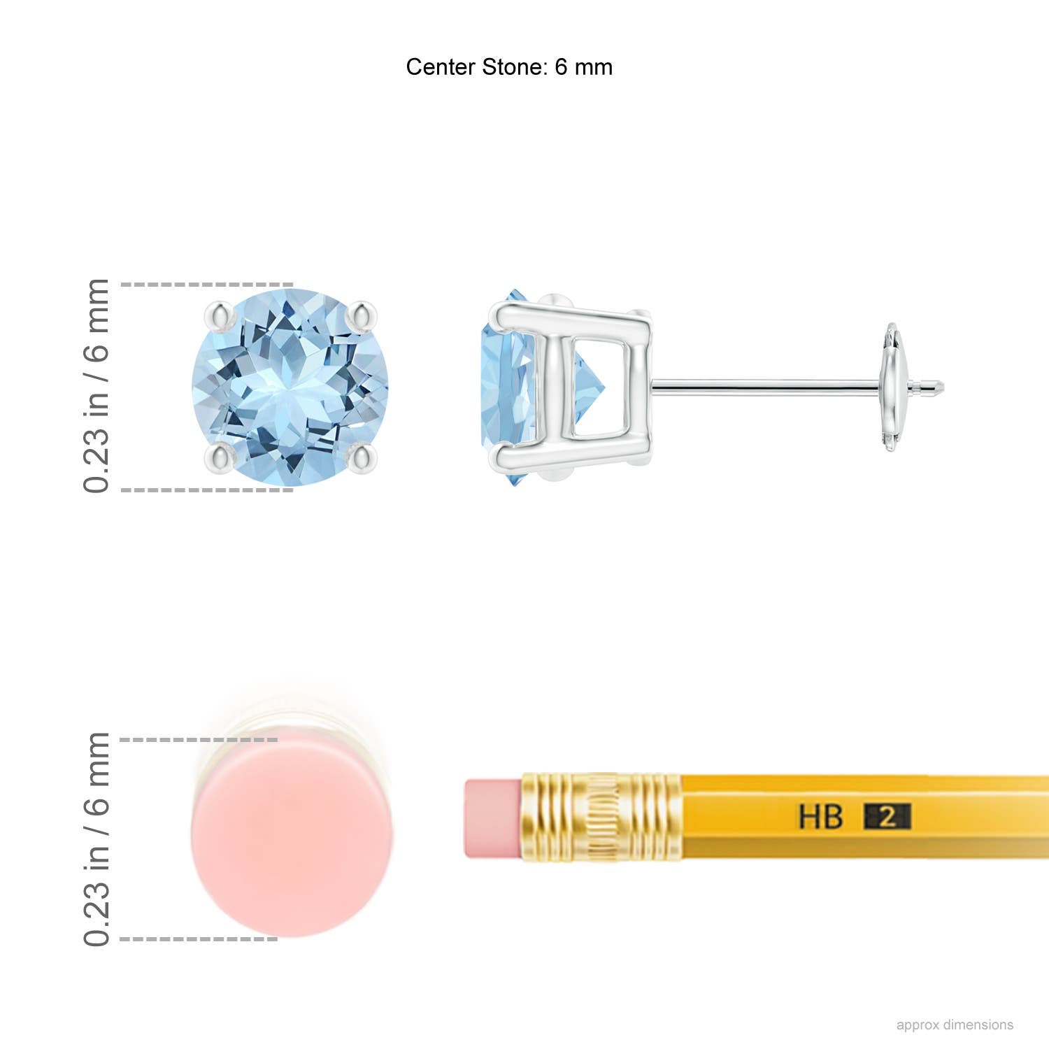 AAA - Aquamarine / 1.44 CT / 14 KT White Gold