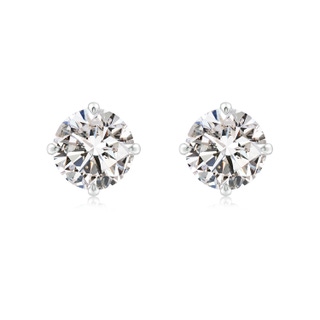 8.1mm IJI1I2 Claw-Set Round Diamond Solitaire Stud Earrings in White Gold