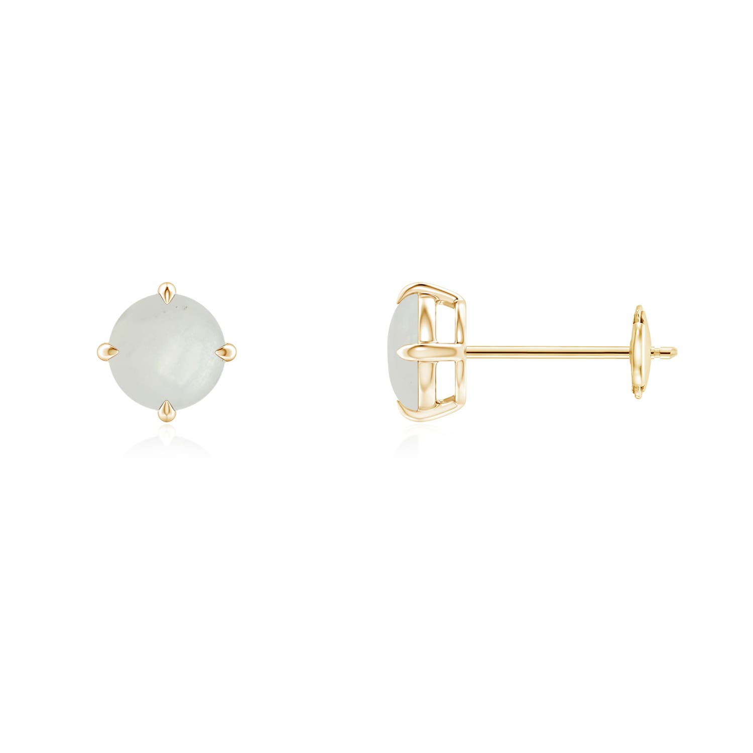 A - Moonstone / 0.9 CT / 14 KT Yellow Gold