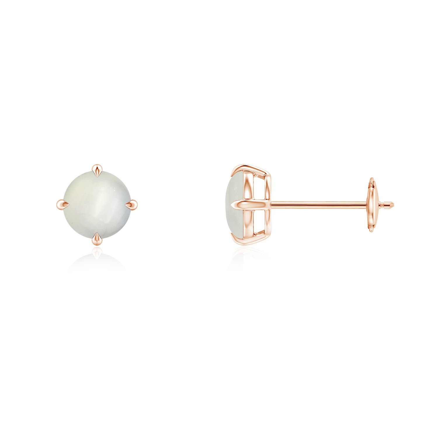 AAA - Moonstone / 0.9 CT / 14 KT Rose Gold