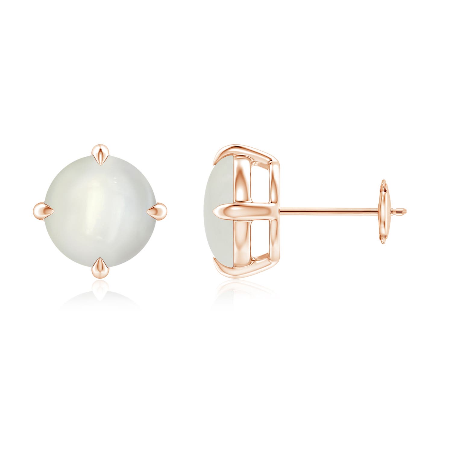 AAAA - Moonstone / 3.8 CT / 14 KT Rose Gold