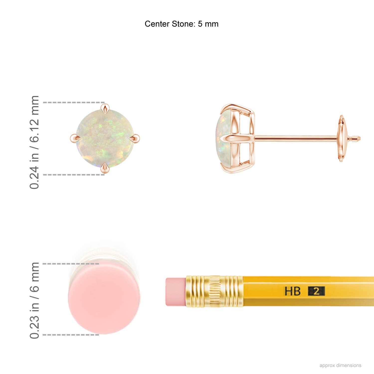 AAA - Opal / 0.66 CT / 14 KT Rose Gold