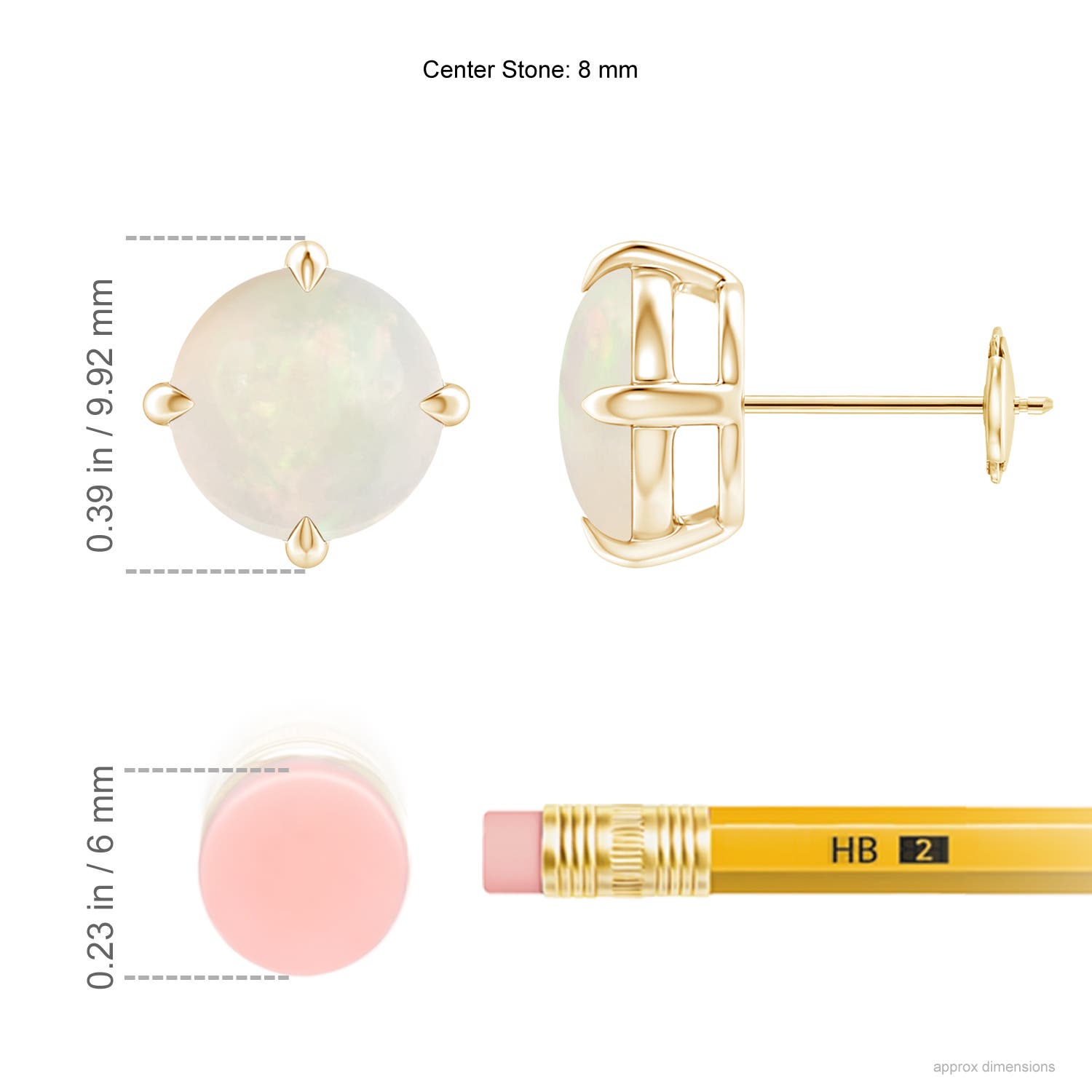 A - Opal / 2.3 CT / 14 KT Yellow Gold