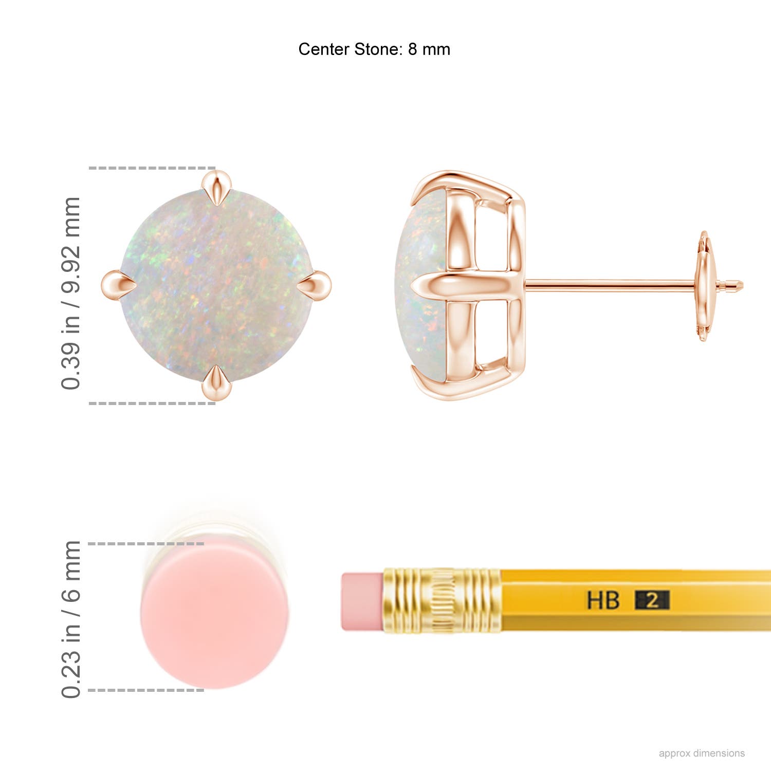 AA - Opal / 2.3 CT / 14 KT Rose Gold