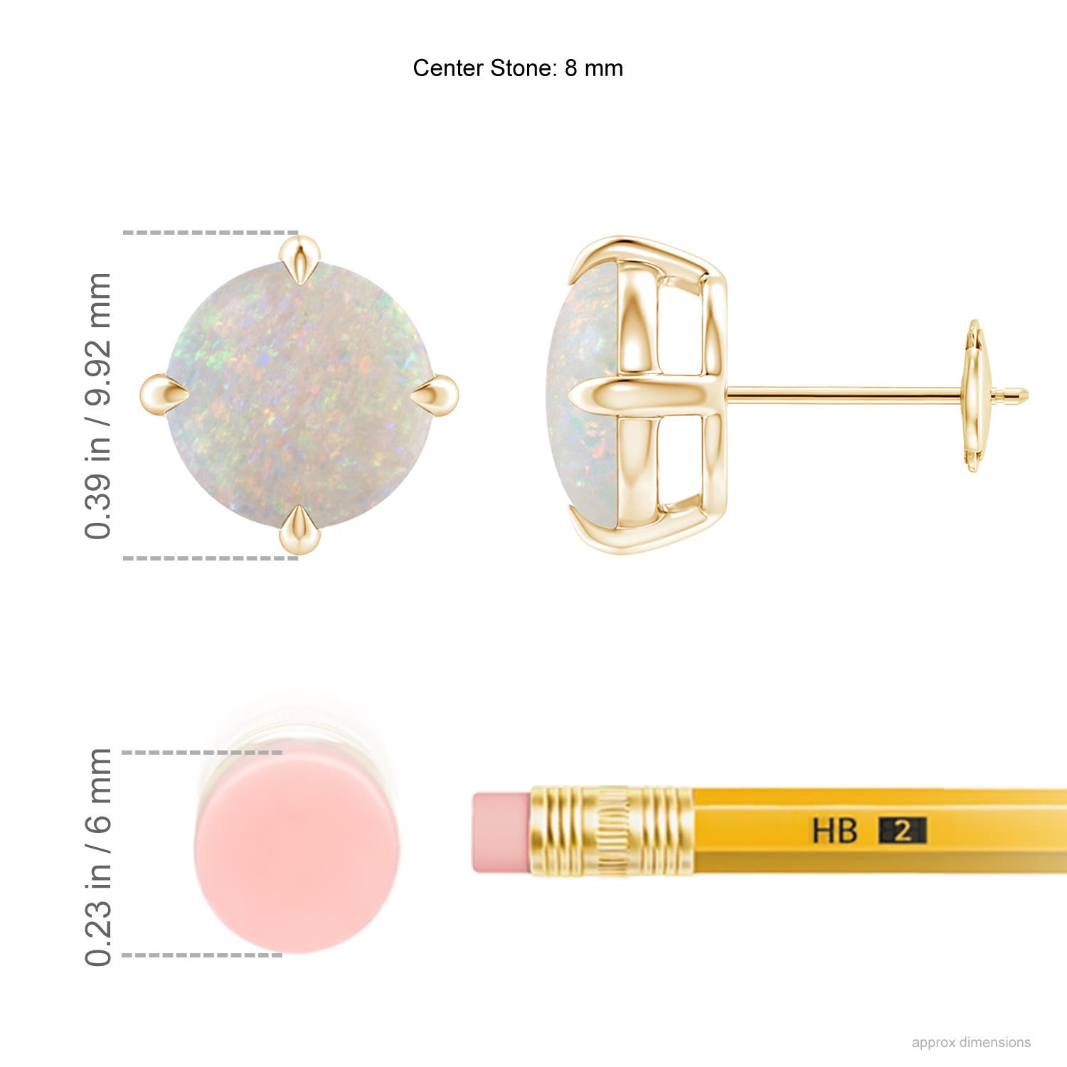 AA - Opal / 2.3 CT / 14 KT Yellow Gold