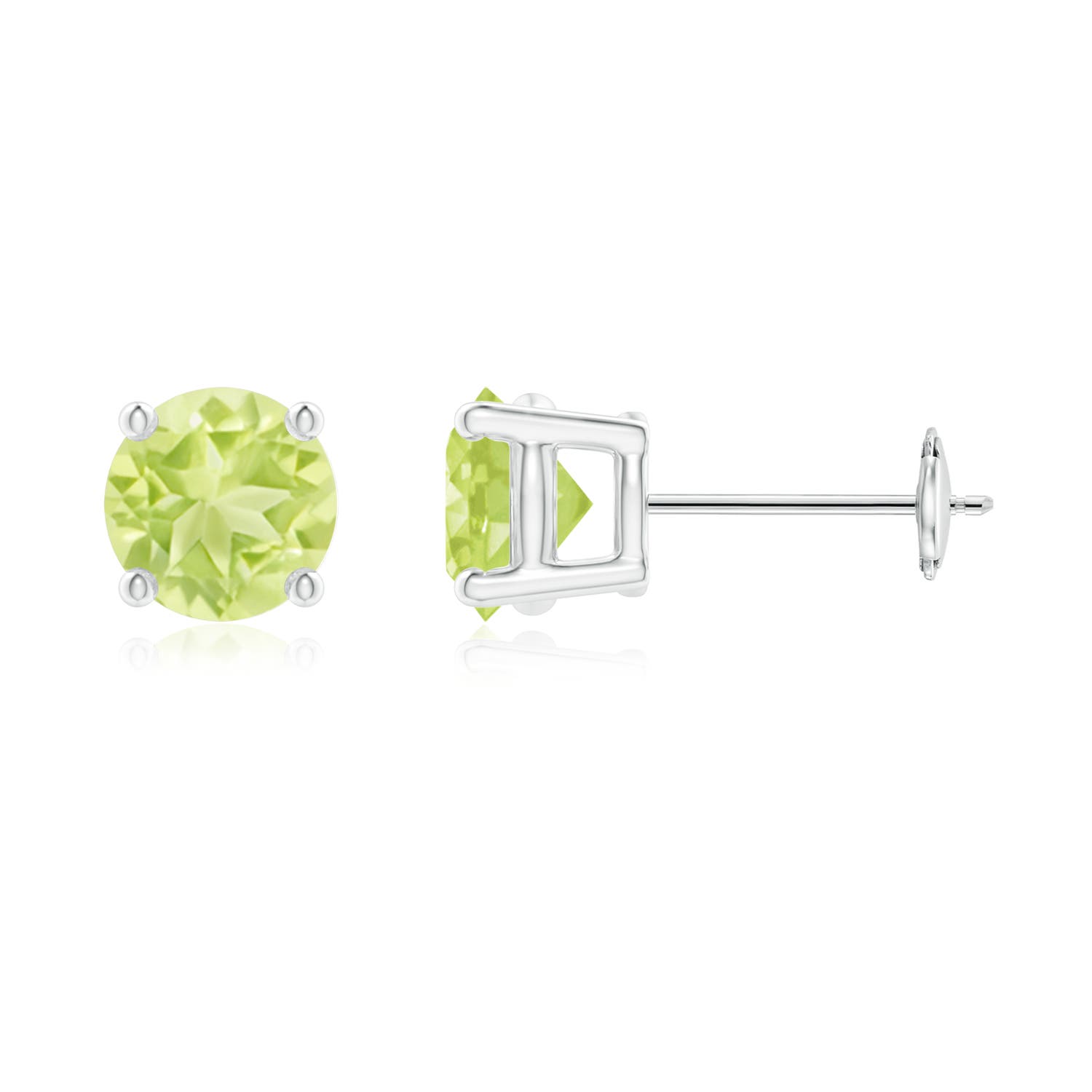 A - Peridot / 1.9 CT / 14 KT White Gold