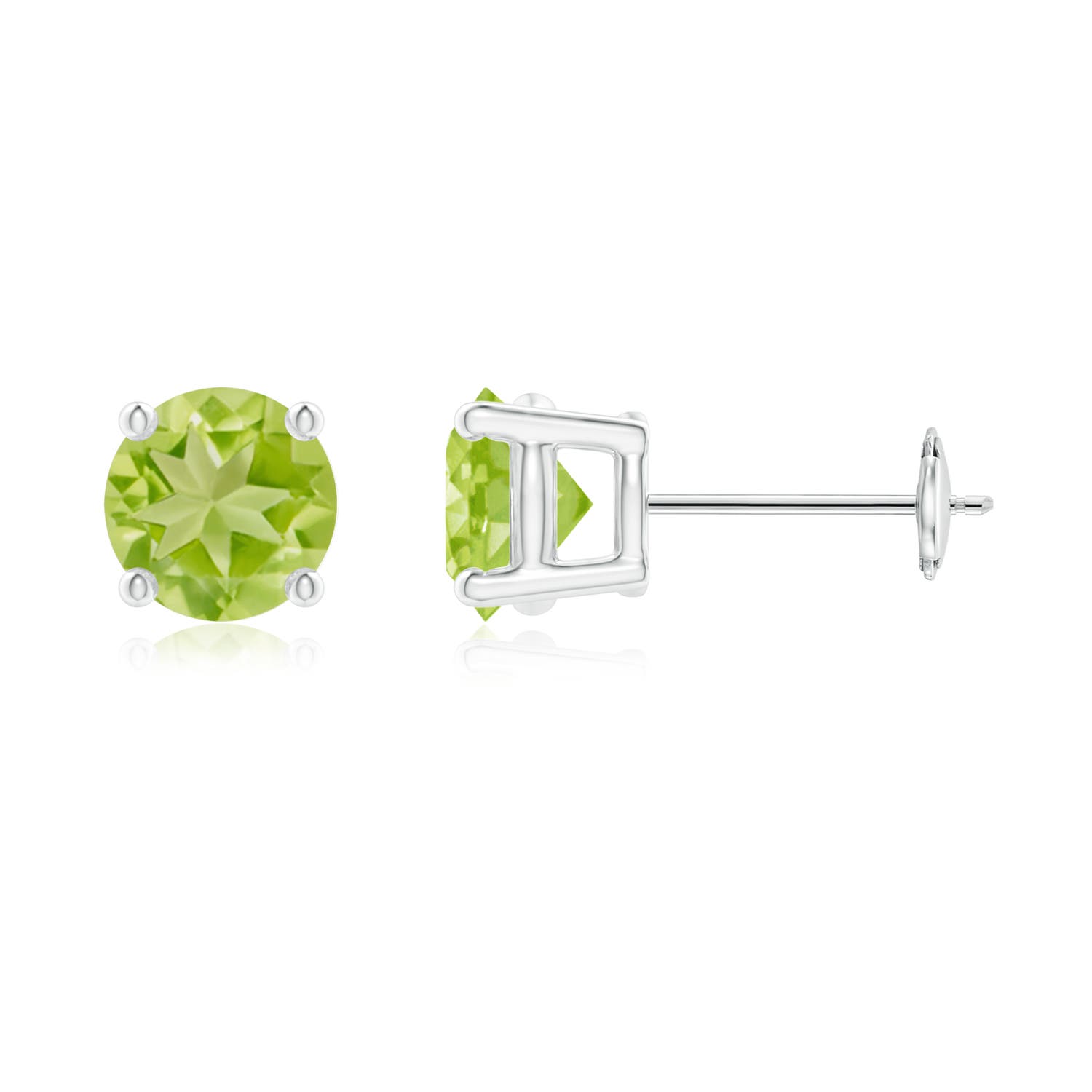 AA - Peridot / 1.9 CT / 14 KT White Gold