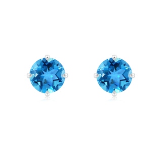 Round AAA Swiss Blue Topaz