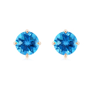 Round AAAA Swiss Blue Topaz