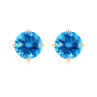 Round AAAA Swiss Blue Topaz