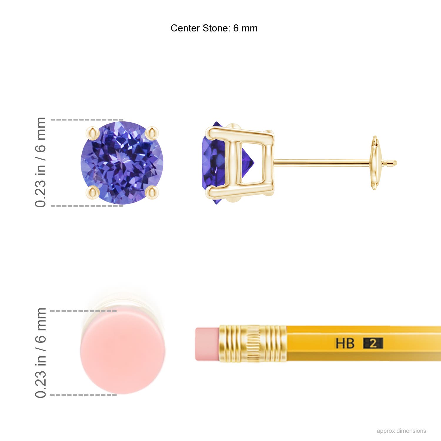 AA - Tanzanite / 1.8 CT / 14 KT Yellow Gold