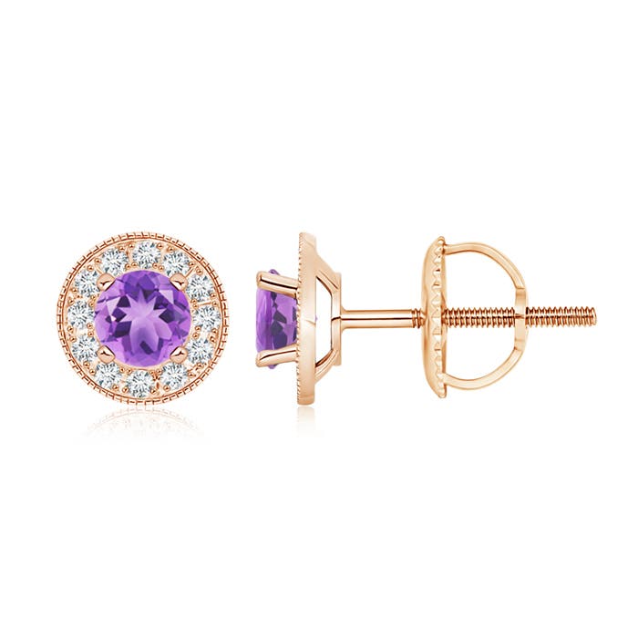 A - Amethyst / 1.24 CT / 14 KT Rose Gold