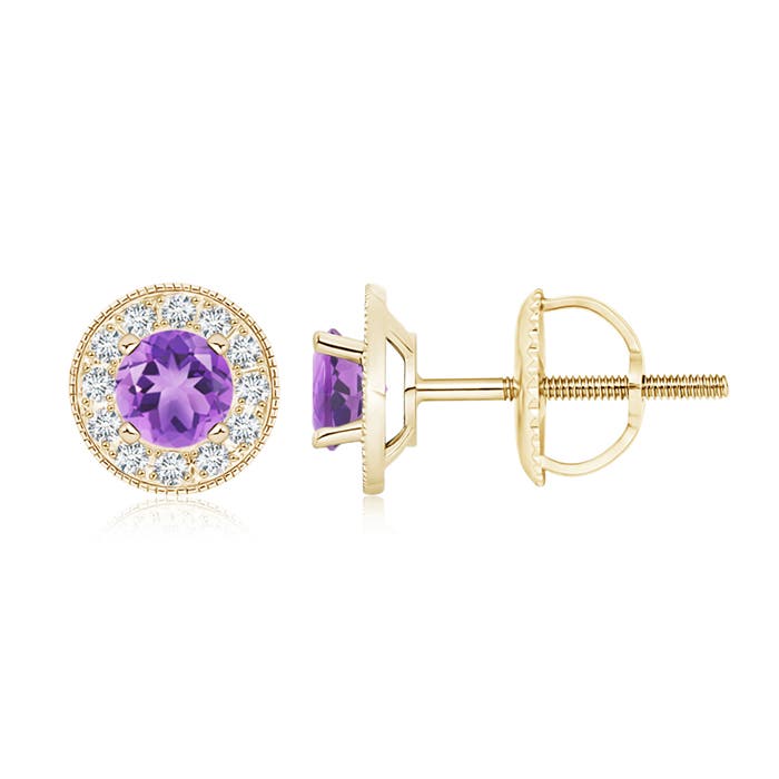 A - Amethyst / 1.24 CT / 14 KT Yellow Gold