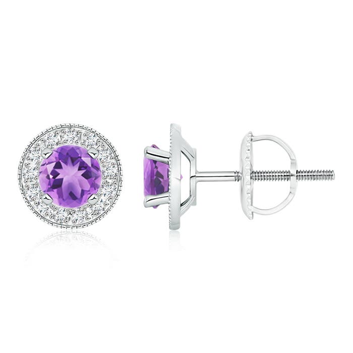 A - Amethyst / 1.96 CT / 14 KT White Gold