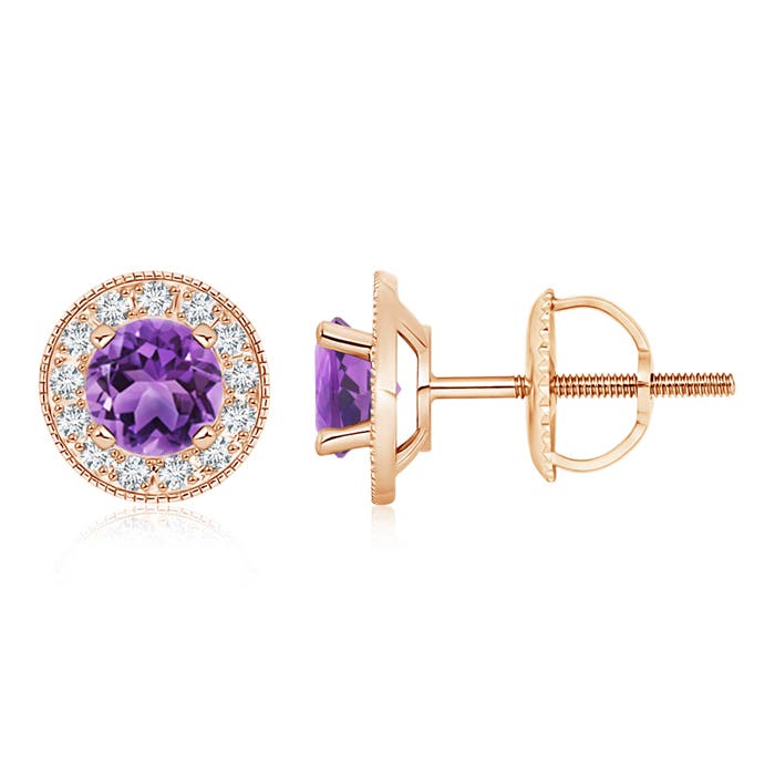 AA - Amethyst / 1.96 CT / 14 KT Rose Gold