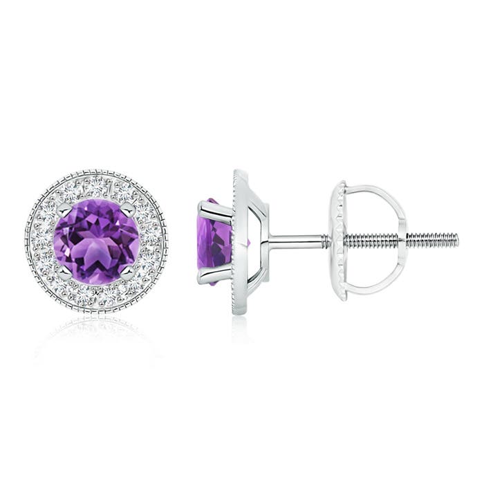 AA - Amethyst / 1.96 CT / 14 KT White Gold