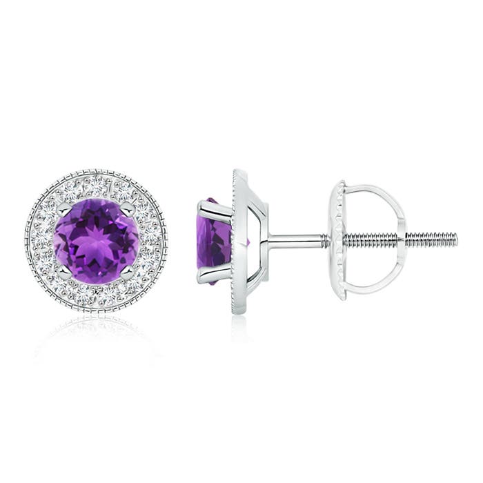 AAA - Amethyst / 1.96 CT / 14 KT White Gold