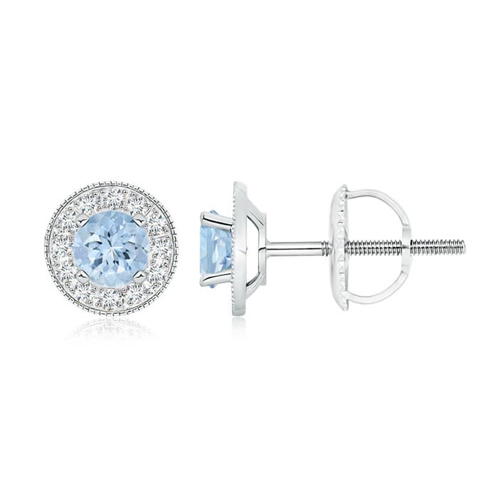 AA - Aquamarine / 1.14 CT / 14 KT White Gold