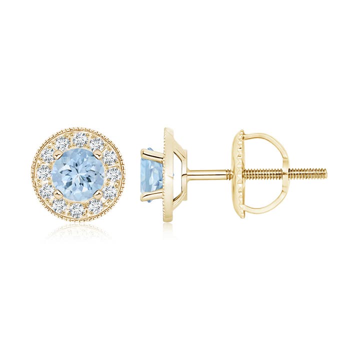 AA - Aquamarine / 1.14 CT / 14 KT Yellow Gold