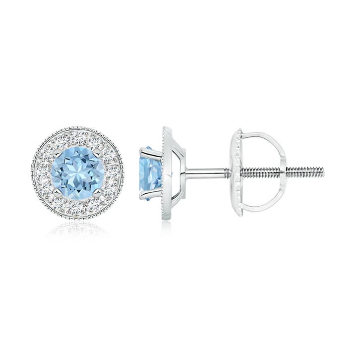 AAA - Aquamarine / 1.14 CT / 14 KT White Gold