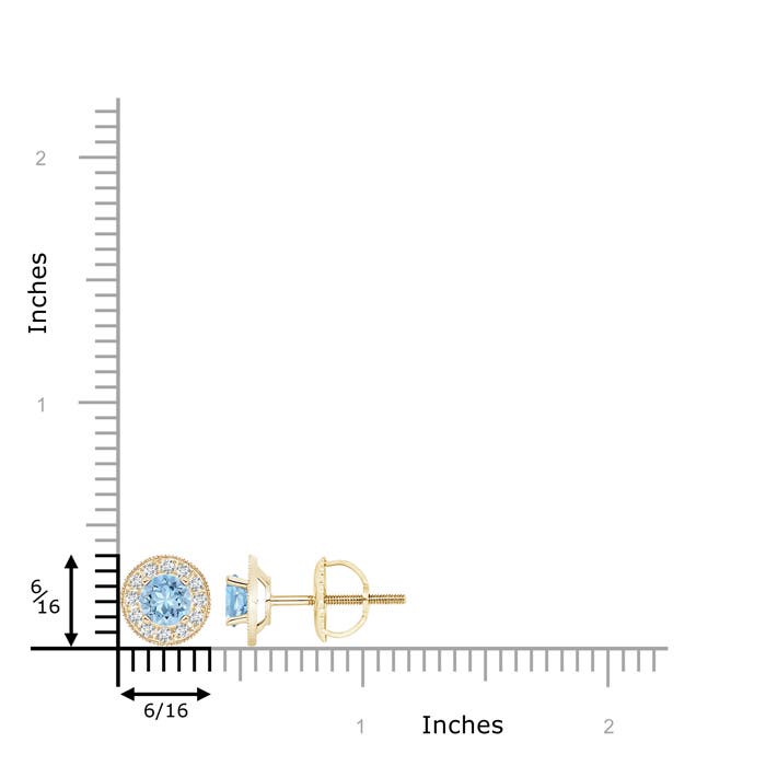 AAA - Aquamarine / 1.14 CT / 14 KT Yellow Gold