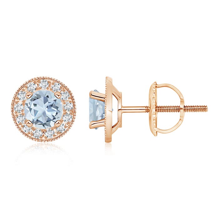 A - Aquamarine / 1.8 CT / 14 KT Rose Gold