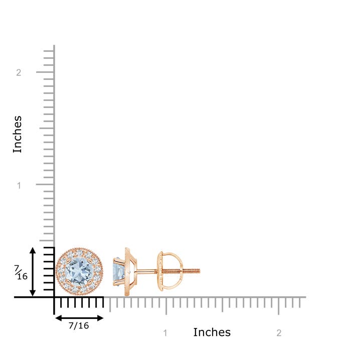 A - Aquamarine / 1.8 CT / 14 KT Rose Gold