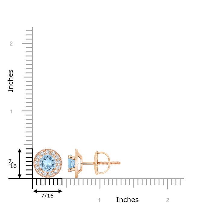 AAA - Aquamarine / 1.8 CT / 14 KT Rose Gold