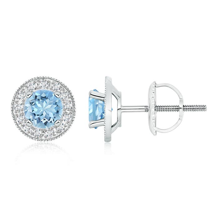 AAAA - Aquamarine / 1.8 CT / 14 KT White Gold