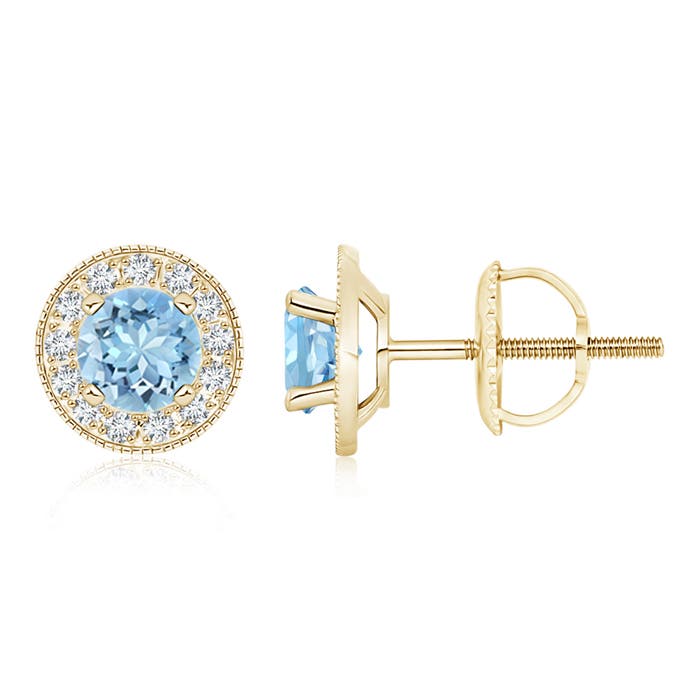 AAAA - Aquamarine / 1.8 CT / 14 KT Yellow Gold