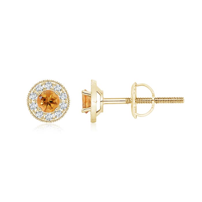 AA - Citrine / 0.74 CT / 14 KT Yellow Gold