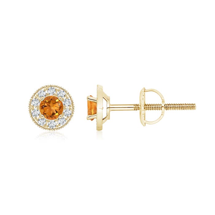 AAA - Citrine / 0.74 CT / 14 KT Yellow Gold