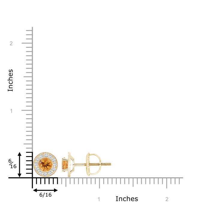 AA - Citrine / 1.24 CT / 14 KT Yellow Gold