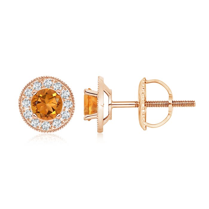 AAA - Citrine / 1.24 CT / 14 KT Rose Gold