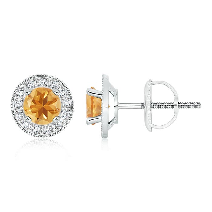 A - Citrine / 1.76 CT / 14 KT White Gold