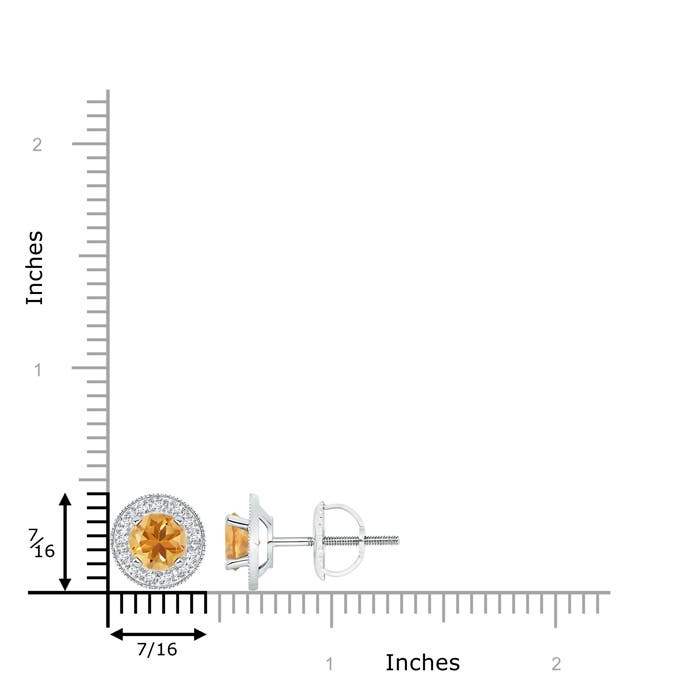 A - Citrine / 1.76 CT / 14 KT White Gold