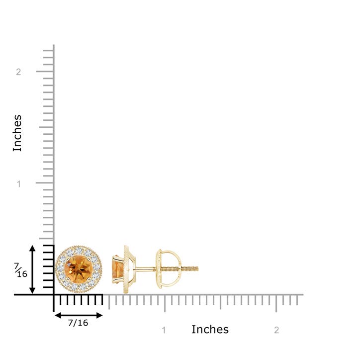 AA - Citrine / 1.76 CT / 14 KT Yellow Gold